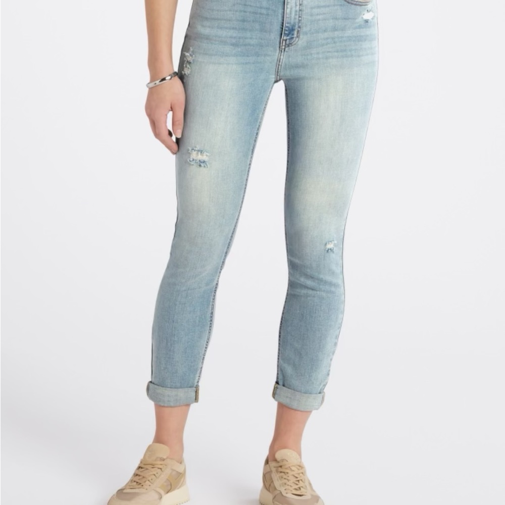 Studio Blue Kenova Mid Rise Skinny Roll Cuff Jean